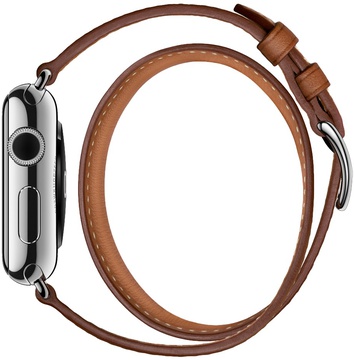 Apple Watch Hermes Double Tour 38mm with Bleu Jean Leather Band