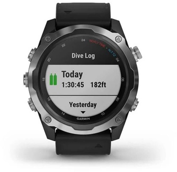 Garmin Descent Mk2 Stainless Steel with Black Band (010-02132-00)