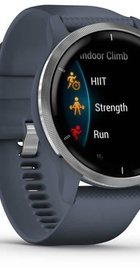 Garmin Venu 2 Silver Bezel with Granite Blue Case and Silicone Band (010-02430-10/00) (UA)