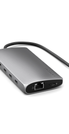Satechi USB-C Multiport Adapter 8K with Ethernet V3 Space Gray (ST-P8KEM)