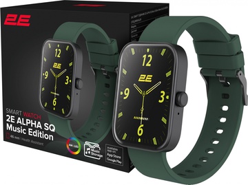 2E Alpha SQ Music Edition 46mm Black-Green (2E-CWW40BKGN)