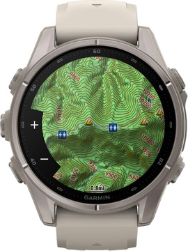 Garmin Fenix 9 43mm Titanium with Fog Gray Silicone Band (010-04761-00/01)