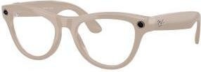 Ray-Ban Meta Skyler Gen 2 Stand.Shiny Chalky Gray Frame/Clear to Sapphire Transit.Lenses RW4014 6700MF 52-20