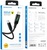 BOROFONE BU32 Type-C to Type-C 5A, 100W, 1.2m,  nylon, aluminum connectors, digital display, Black