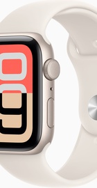 Apple Watch SE 3 GPS + Cellular 44mm Starlight Alu. Case w. Starlight S. Band - S/M (MEPE4)