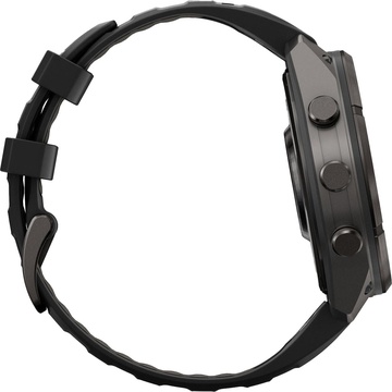 Garmin Fenix 9 Pro inReach 47mm Carbon Gray DLC Titanium w. Black/Pebble Gray Silicone B. (010-04336-10/11)