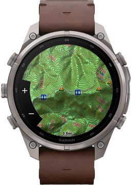 Garmin Fenix 9 Pro inReach 47mm Titanium with Walnut Leather Band (010-04336-40/41)