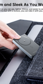 Choetech PD 20W 10000 mAh Ultra-Thin Magnetic Power Bank Black
