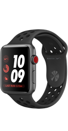 Apple Watch 42mm Nike+ Series 3 GPS + Cellular Space Gray Aluminum Case with Anthracite/Black Nike Sport Band (MTGW2)