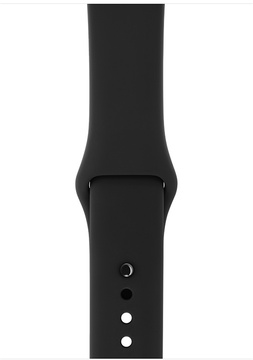 Apple Watch 42mm Series 3 GPS + Cellular Space Gray Aluminum Case with Black Sport Band (MQK22)