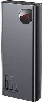 Baseus Adaman Metal Digital Display Quick Charge Power Bank 65W 20000mAh Black (PPIMDA-D01)