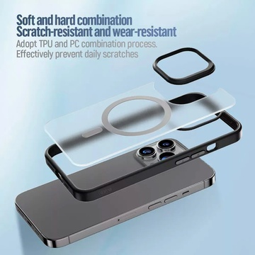 Blueo Frosted Anti-Drop Case for iPhone 15 with MagSafe Black