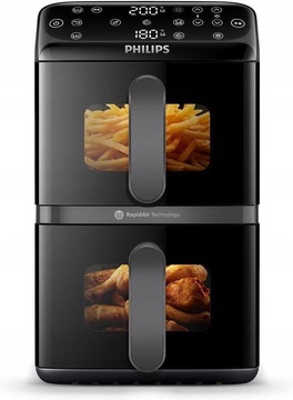 Philips 4000 Series Stacked Dual Basket Airfryer NA460/00