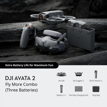 DJI Avata 2 Fly More Combo Drone Single Battery (CP.FP.00000150.02)
