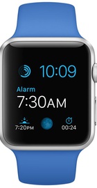 Apple Watch Sport 42mm Silver Aluminum Case with Royal Blue Sport Band (MMFM2)