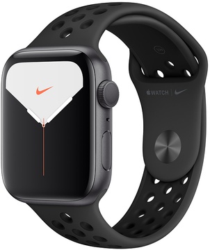 Apple Watch Nike Series 5 GPS 44mm Space Gray Aluminum Case with Anthracite/Black Nike Sport Band (MX3W2)