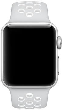 Apple Watch Nike Sport Band 38mm/40mm/41mm/42mm Pure Platinum/White (MQ2J2)