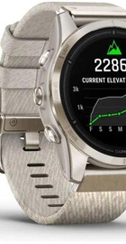 Garmin Epix Pro Gen 2 Sapphire 42mm Soft Gold w. Cream H. Nylon Band (010-02802-20)