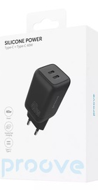 Proove Silicone Power 40W (Type-C + Type-C) Black