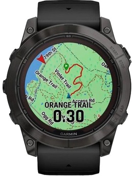 Garmin Fenix 7X Pro Sapphire Solar Carbon G. DLC Tit. with Black Band (010-02778-10/11/54)