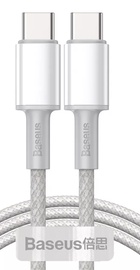 Baseus High Density Braided Fast Charging Data Type-C to Type-C 100W (1m) White
