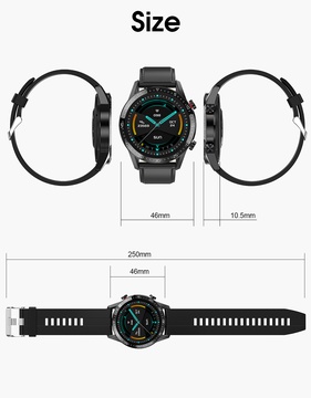 Lemfo L13 Metal с тонометром и снятием ЭКГ (Черный)