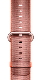 Apple Watch 42mm Series 2 Rose Gold Aluminum Case with Space Orange/Anthracite Woven Nylon (MNPM2)