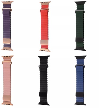 Apple Watch 38mm/40mm/41mm/42mm Colour Leather Rose (high copy)
