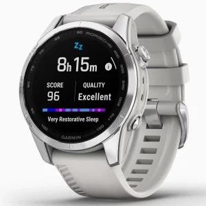 Garmin Epix Pro Gen 2 Sapphire 42mm Porsche Design Silver w. Whitestone Band (010-02802-50)