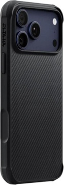 Pitaka Aramid ProGuard Case for iPhone 17 Pro 600D Black/Grey [Twill] (KI1701MGP)