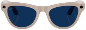 Ray-Ban Meta Skyler Gen 2 Stand.Shiny Chalky Gray Frame/Clear to Sapphire Transit.Lenses RW4014 6700MF 52-20