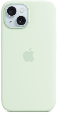 Apple iPhone 15 Silicone Case Soft Mint with Magsafe (high copy)