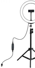 Puluz Ring USB LED lamp 10"+ tripod 1.1m (PKT3035)