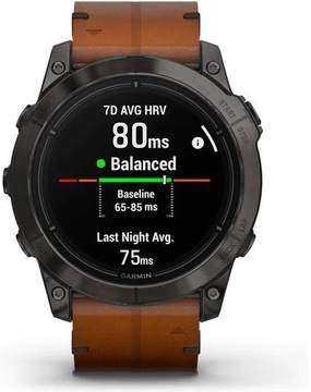 Garmin Epix Pro Gen 2 Sapphire 51mm Carbon G. DLC Tit. with Chestnut L. Band (010-02804-30)