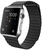 Apple Watch 42mm Stainless Steel Case with Black Leather Loop (MJYP2)