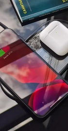 Baseus Simple 2-in-1 Wireless Charger 18W (WXJK-A01) Crystal