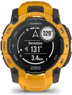 Garmin Instinct 3 50mm Solar Sunburst with Sunburst/Gray Band (010-02935-02/42)