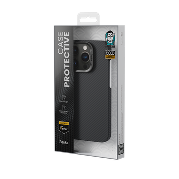 Benks Armor Air Kevlar Case (600D) for iPhone 16 Pro with MagSafe Black