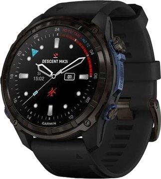 Garmin Descent Mk3i 51mm Carbon Gray DLC Titanium with Black Silicone Band (010-02752-10/11)
