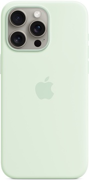 Apple iPhone 15 Pro Silicone Case Soft Mint with Magsafe (high copy)