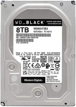 WD Black Performance 8 TB (WD8001FZBX)