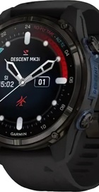 Garmin Descent Mk3i – 43 mm Carbon Gray DLC Titanium w. Black Silicone Band (010-02753-10/11)