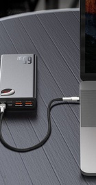 Baseus Adaman Metal Digital Display Quick Charge Power Bank 65W 20000mAh Black (PPIMDA-D01)