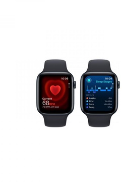 Apple Watch SE 2 GPS 44mm Midnight Aluminium Case with Midnight Sport Band M/L (MRE93)