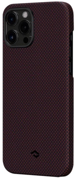 Pitaka MagEZ Case Plain for iPhone 12 Pro Max Black/Red (KI1204PM)