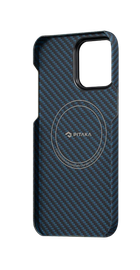 Pitaka MagEZ Case 3 Twill 1500D Black/Blue for iPhone 14 Pro (KI1408P)