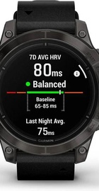 Garmin Epix Pro Gen 2 Sapphire 47mm Carbon G. DLC Tit. with B. Leather Band (010-02803-30)