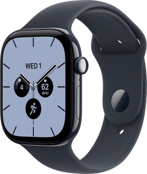 Apple Watch Series 12 GPS + Cellular 46mm Night Blue Ceramic Case with Navy Blue Sport Band S/M (MJH34)