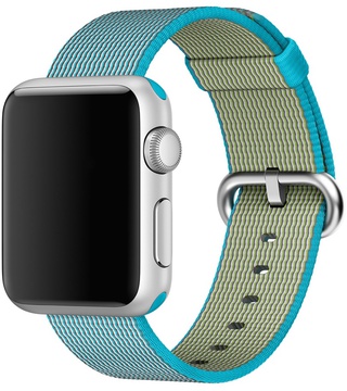 Apple Woven Nylon for Watch 42mm/44mm/45mm/46mm/49mm Scuba Blue (MM9X2)