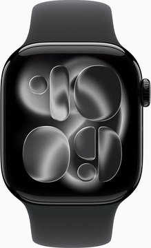 Apple Watch Series 11 GPS + Cellular 42mm Jet Black Alu. Case w. Black S. Band - S/M (MF834)